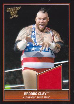 2013 Topps Best of WWE - Swatch Relics #NNO Brodus Clay Front