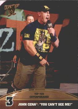 2013 Topps Best of WWE - Top 10 Catchphrases #3 John Cena: You Can't See Me Front