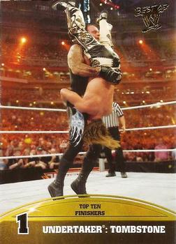 2013 Topps Best of WWE - Top 10 Finishers #1 Undertaker: Tombstone Front
