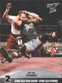 2013 Topps Best of WWE - Top 10 Finishers #2 Stone Cold Steve Austin: Stone Cold Stunner Front
