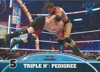 2013 Topps Best of WWE - Top 10 Finishers #5 Triple H: Pedigree Front