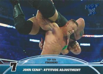 2013 Topps Best of WWE - Top 10 Finishers #7 John Cena: Attitude Adjustment Front