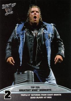 2013 Topps Best of WWE - Top 10 Greatest WWE Moments #2 Triple H Returns From Eight-Month Quad Injury At MSG Front