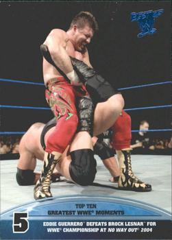 2013 Topps Best of WWE - Top 10 Greatest WWE Moments #5 Eddie Guerrero Defeats Brock Lesnar For WWE Championship Front