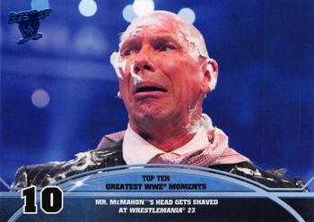 2013 Topps Best of WWE - Top 10 Greatest WWE Moments #10 Mr. McMahon's Head Gets Shaved At WrestleMania 23 Front