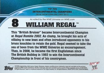 2013 Topps Best of WWE - Top 10 Intercontinental Champions #8 William Regal Back