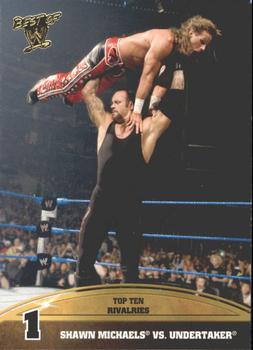 2013 Topps Best of WWE - Top 10 Rivalries #1 Shawn Michaels / Undertaker Front