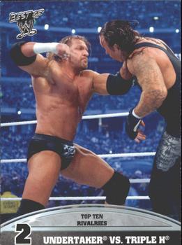 2013 Topps Best of WWE - Top 10 Rivalries #2 Undertaker / Triple H Front