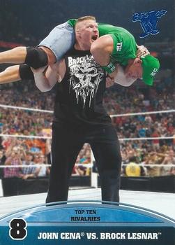 2013 Topps Best of WWE - Top 10 Rivalries #8 John Cena / Brock Lesnar Front