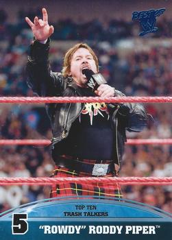 2013 Topps Best of WWE - Top 10 Trash Talkers #5 Rowdy Roddy Piper Front
