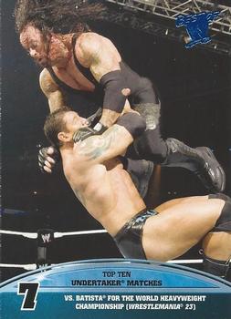 2013 Topps Best of WWE - Top 10 Undertaker Matches #7 vs. Batista (WrestleMania 23) Front