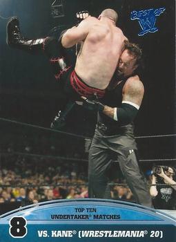 2013 Topps Best of WWE - Top 10 Undertaker Matches #8 vs. Kane (WrestleMania 20) Front