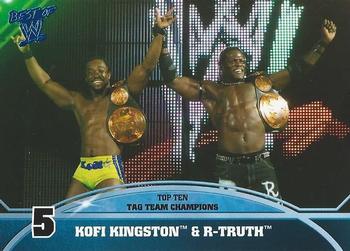2013 Topps Best of WWE - Top 10 Tag Team Champions #5 Kofi Kingston / R-Truth Front