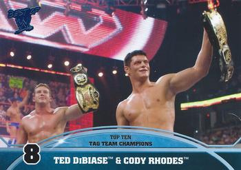 2013 Topps Best of WWE - Top 10 Tag Team Champions #8 Ted DiBiase & Cody Rhodes Front
