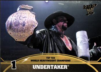 2013 Topps Best of WWE - Top 10 World Heavyweight Champions #1 Undertaker Front