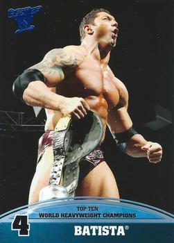 2013 Topps Best of WWE - Top 10 World Heavyweight Champions #4 Batista Front