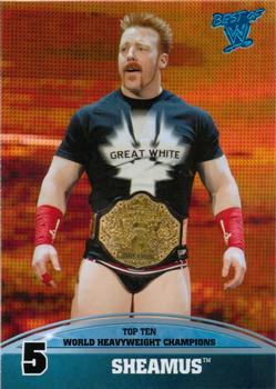 2013 Topps Best of WWE - Top 10 World Heavyweight Champions #5 Sheamus Front