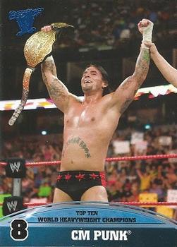 2013 Topps Best of WWE - Top 10 World Heavyweight Champions #8 CM Punk Front