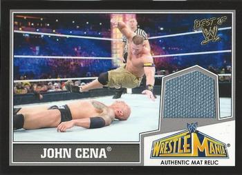 2013 Topps Best of WWE - Wrestlemania 29 Mat Relics #NNO John Cena Front