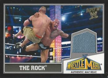 2013 Topps Best of WWE - Wrestlemania 29 Mat Relics #NNO The Rock Front