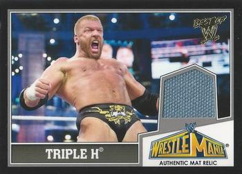 2013 Topps Best of WWE - Wrestlemania 29 Mat Relics #NNO Triple H Front