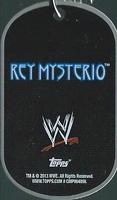 2013 Topps WWE Signature Series Dog Tags Inserts - Tags #10 Rey Mysterio Back