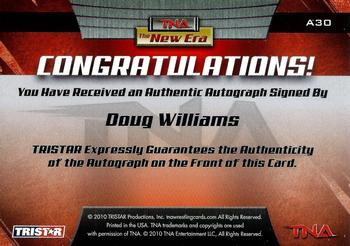 2010 TriStar TNA New Era - Autographs Silver #A30 Doug Williams Back
