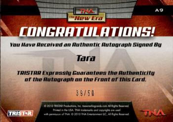 2010 TriStar TNA New Era - Autographs Gold #A9 Tara Back