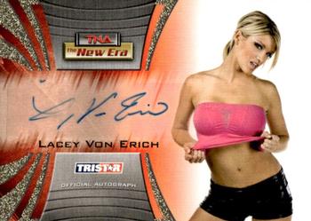 2010 TriStar TNA New Era - Autographs Gold #A18 Lacey Von Erich Front