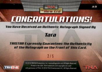 2010 TriStar TNA New Era - Autographs Red #A9 Tara Back