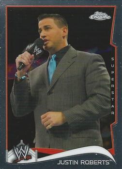 2014 Topps Chrome WWE #27 Justin Roberts Front