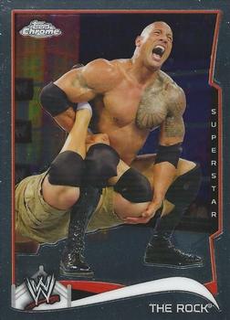 2014 Topps Chrome WWE #40 The Rock Front