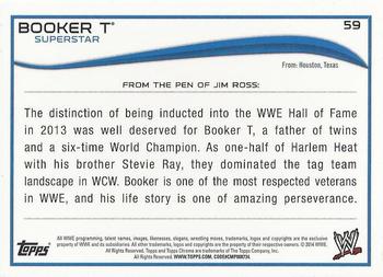 2014 Topps Chrome WWE #59 Booker T Back