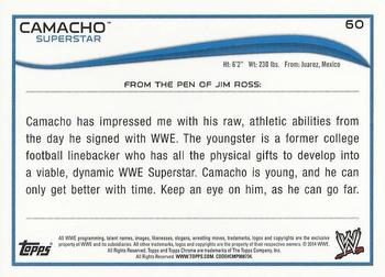 2014 Topps Chrome WWE #60 Camacho Back