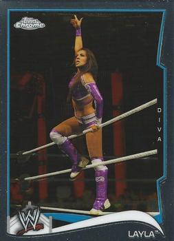 2014 Topps Chrome WWE #79 Layla Front