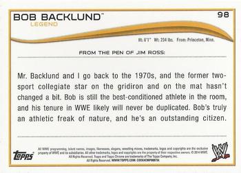 2014 Topps Chrome WWE #98 Bob Backlund Back