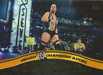 2014 Topps WWE - Greatest Championship Matches #1 The Rock / Stone Cold Steve Austin Front