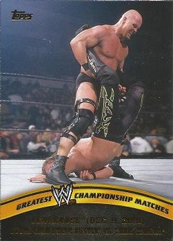 2014 Topps WWE - Greatest Championship Matches #18 Stone Cold Steve Austin / Chris Jericho Front