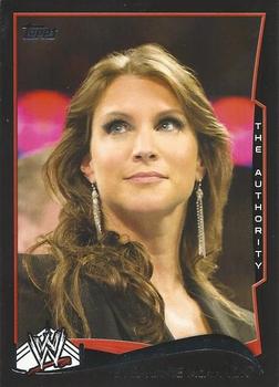 2014 Topps WWE - Black #47 Stephanie McMahon Front