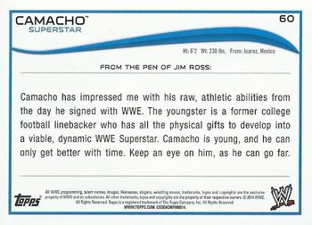 2014 Topps WWE - Black #60 Camacho Back