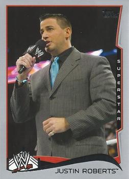 2014 Topps WWE - Silver #27 Justin Roberts Front