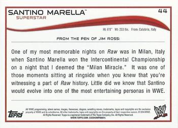 2014 Topps WWE - Silver #44 Santino Marella Back