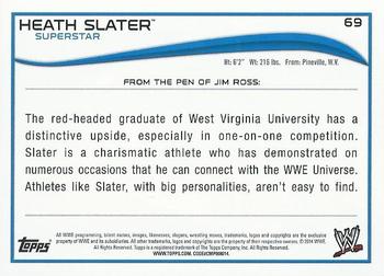 2014 Topps WWE - Silver #69 Heath Slater Back