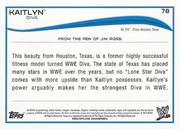 2014 Topps WWE - Silver #78 Kaitlyn Back