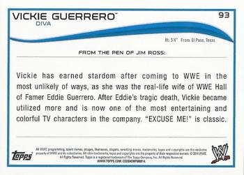 2014 Topps WWE - Silver #93 Vickie Guerrero Back