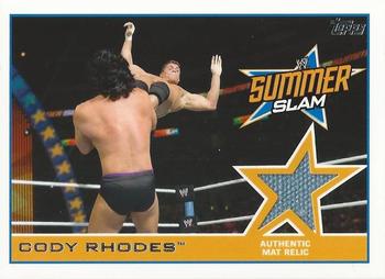 2014 Topps WWE - Summer Slam Mat Relics #NNO Cody Rhodes Front