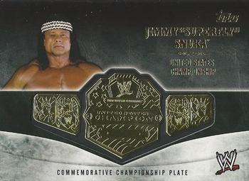 2014 Topps WWE - Commemorative Championship Plates #NNO Jimmy Snuka Front
