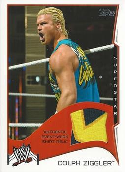 2014 Topps WWE - Swatch Relics #NNO Dolph Ziggler Front