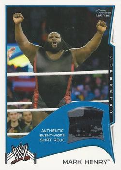 2014 Topps WWE - Swatch Relics #NNO Mark Henry Front