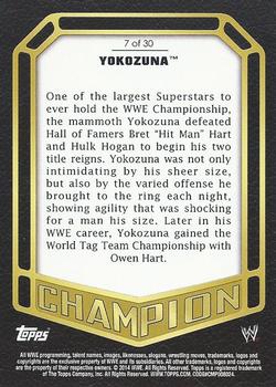 2014 Topps WWE - Champions #7 Yokozuna Back